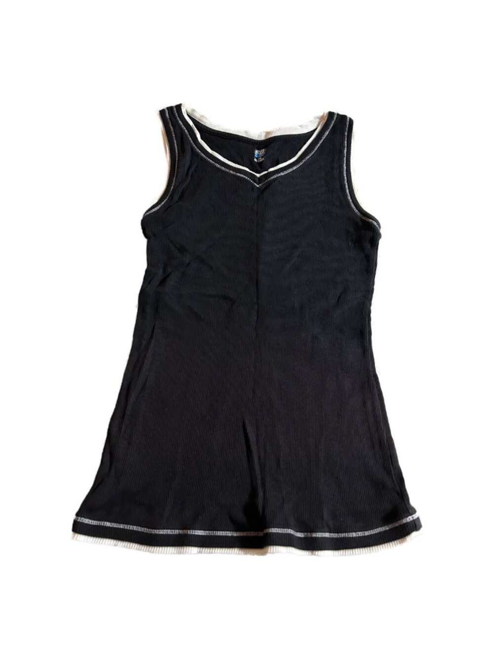 Women's (Juniors) SB Active Black and White Tank Top
